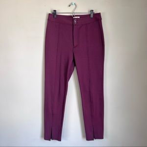 MAEVE by Anthropologie Center Seam Pants in Burgundy - 10